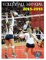 Volleyball Manual 2015-2016