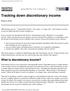 Tracking down discretionary income