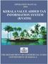 KERALA VALUE ADDED TAX INFORMATION SYSTEM (KVATIS) OPERATIONAL MANUAL
