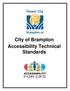 City of Brampton Accessibility Technical Standards