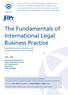The Fundamentals of International Legal Business Practice