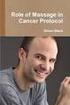 Role of Massage in Cancer Protocol