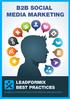 B2B Social Media Marketing LeadFormix Best Practices
