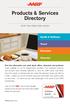Products & Services Directory