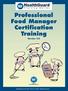 Professional Food Manager Certification Training Version 4.0