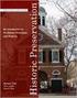 Historic Preservation Principles and Approaches
