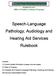 Speech-Language Pathology, Audiology and Hearing Aid Services Rulebook