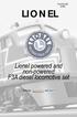 73-8153-250 07/99 LIONEL. Lionel powered and non-powered F3A diesel locomotive set. featuring. and