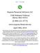 Sequoia Financial Advisors, LLC 3500 Embassy Parkway Akron, Ohio 44333 [1-888-225-3777] www.sequoia-financial.com April 30th, 2014