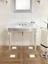 CONSOLLE SERENADE - PIANO E GAMBE IN CERAMICA BIANCA SERENADE CONSOLE - TOP AND LEGS IN WHITE CERAMIC