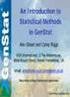 An Introduction to Statistical Methods in GenStat