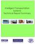 Intelligent Transportation Systems Technical Report Summary
