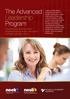 The Advanced Leadership Program