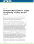 Homework Research Gives Insight to Improving Teaching Practice