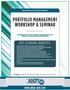 PORTFOLIO MANAGEMENT WORKSHOP & SEMINAR