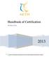 Handbook of Certification