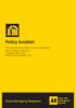 Policy booklet. Home Emergency Response. This policy booklet includes terms and conditions for. Home Emergency Response