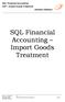 SQL Financial Accounting GST Import Goods Treatment estream Software