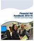 Financial Aid Handbook 2014-15. Kankakee Community College