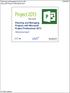 Planning and Managing Projects with Microsoft Project Professional 2013