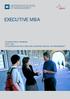 EXECUTIVE MBA INTERNATIONAL PROGRAM PART TIME IN COOPERATION WITH ESCP-EAP EUROPEAN SCHOOL OF MANAGEMENT