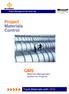 Project Materials Control