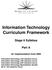 Information Technology Curriculum Framework