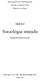 MASARYKOVA UNIVERZITA Fakulta sociálních studií Katedra sociologie. Jakub Kriš. Sociológia smradu. (Bakalárska diplomová práca)