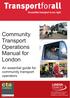 Community Transport Operations Manual for London