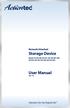 Storage Device. User Manual. Network Attached. Solutions for the Digital Life. Model #s: NS100, NS100-160, NS100-200, NS100-250, NS100-300, NS100-400
