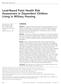 Lead-Based Paint Health Risk Assessment in Dependent Children Living in Military Housing