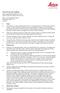 General Terms and Conditions LEICA MICROSYSTEMS PTY LTD ACN 078 483 459 ABN 63 078 483 459 Unit 3, 112-118 Talavera Road North Ryde NSW 2113 Australia