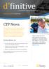 CTP News. [ accident compensation ] In this edition, we: