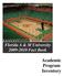Florida A & M University 2009-2010 Fact Book. Academic Program Inventory