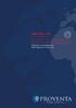 PROVENTA INTERNATIONAL INNOVATION. Strategies for Transforming Safety, Regulatory, and Benefit-Risk Management of Established Products