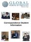 Correspondence Student Information