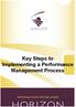 Key Steps to Implementing a Performance Management Process