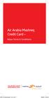 Air Arabia Mashreq Credit Card