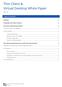 Thin Client & Virtual Desktop White Paper