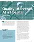 Quality Intervenes At a Hospital