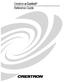 Crestron e-control Reference Guide