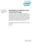 IT@Intel. Developing an Enterprise Cloud Computing Strategy. White Paper