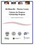 McMinnville Warren County Citizens for Progress Scholarship Program. Guidelines & Application Instructions