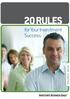 20 RULE S. for Your Investment Success. education series