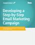 Developing a Step-by-Step Email Marketing Campaign. Email still gives you the biggest marketing bang for the smallest buck