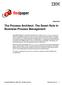 The Process Architect: The Smart Role in Business Process Management