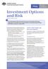 Investment Options and Risk Issued 1 March 2013