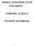MIDDLE TENNESSEE STATE UNIVERSITY FORENSIC SCIENCE STUDENT HANDBOOK