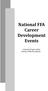 National FFA Career Development Events. A Special Project of the National FFA Foundation