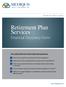 Retirement Plan. Services Financial Discovery Form